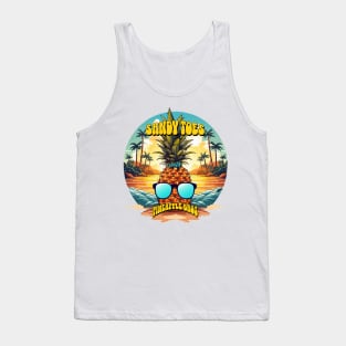 Sandy Toes With Pineapple Bros Tank Top